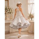 50er Jahre Brautkleid Korsage mit Rosen