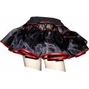 Kurzer sexy Glanzpetticoat schwarz Modell 1
