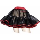 Kurzer sexy Glanzpetticoat schwarz Modell 2