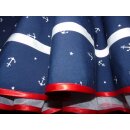 Kleid zum Petticoat Marine Sailor blau Anker weiß rot