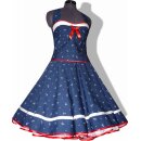 Kleid zum Petticoat Marine Sailor blau Anker weiß rot 42