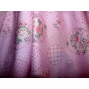 50er Jahre Kleid zum Petticoat Tanzkleid Vintage rosa Rosen Punkte 36