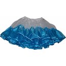 Petticoat trkisblau Unterrock mit Organza und Tll...