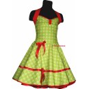 Kinder Mädchen 50er Petticoat Tanz Einschulung Kleid mit Stoff nach Wahl