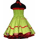 Kinder Mädchen 50er Petticoat Tanz Einschulung Kleid mit Stoff nach Wahl