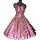 Taftkleid zum Petticoat Korsage bordeaux 50er Jahre Stil