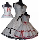 50er Jahre Punkte Petticoat Kleid Rockabilly Brautkleid...