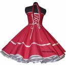 Punkte Petticoat Kleid 2 rot winzige weiße Tupfen