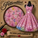 50er Jahre Petticoatkleid rosa Butterfly Schmetterlinge