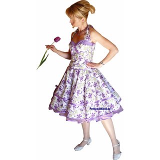 Petticoatkleid 50er JahreTanzkleid  lila Paisleydessin