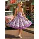 Petticoatkleid 50er JahreTanzkleid  lila Paisleydessin