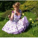 Petticoatkleid 50er JahreTanzkleid  lila Paisleydessin