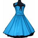 Punkte Petticoat Kleid 2 türkis winzige weiße Tupfen