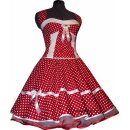 50er Punkte Korsagenkleid streifig Model 1