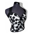 Peppiges Petticoatkleid schwarze Punkte und Kreise