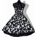 Peppiges Petticoatkleid schwarze Punkte und Kreise