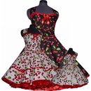 Petticoat Kleid rote Kirschen Rockabillykleid...