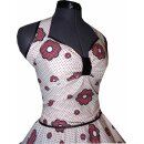 Retrokleid Karoblumen mit Punkten