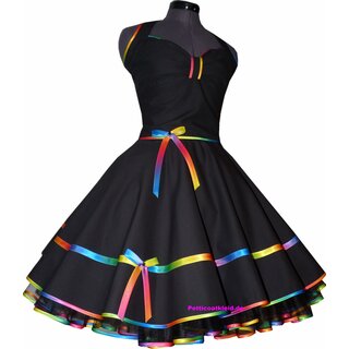 ElegantesTanzkleid Kleid  zum Petticoat regenbogen 