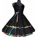ElegantesTanzkleid Kleid  zum Petticoat regenbogen