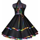 ElegantesTanzkleid Kleid  zum Petticoat regenbogen