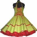 Punkte Petticoat Kleid 2 grün winzige weiße Tupfen