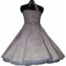 Petticoat Korsagen Kleid orchidee Blüten