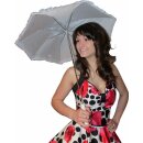Petticoat Kleid rote Mohn Retroblüten schwarze Punkte