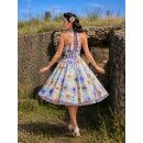 Petticoat Kleid filigrane türkisene Rosen