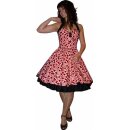 Petticoatkleid rot mit weißen schwarzen Punkten