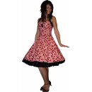 Petticoatkleid rot mit weißen schwarzen Punkten