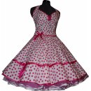 50er Petticoatkleid 3 weiß tanzende pink, lila, rot oder türkis