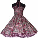 Petticoat Keid grau rosa Blüten Millefleur