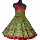 Korsagen Petticoat Kleid gün rot Unikat 36