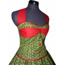 Korsagen Petticoat Kleid gün rot Unikat 36