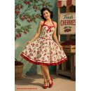 50er Jahre Kirschkleid zum Petticoat antik rot Petticoat...