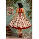50er Jahre Kirschkleid zum Petticoat antik rot Petticoat...