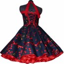 Petticoatkleid Cherry dunkelblau oder schwarz Kirschen rot