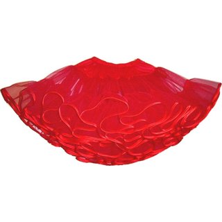 Petticoat rot einlagig 46, 48, 51 cm