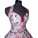Petticoat Kleid rosa bunte Retroblumen