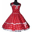 50er Kleid Korsagen Petticoat Kleid rot pink Herzen