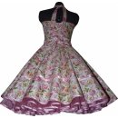 Blumiges Petticoatkleid zum Petticoat rosa gelbe Blüten