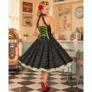 50er Jahre Petticoatkleid festlich schwarz weiße...