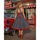 50er Jahre Retro Kleid zum Petticoat Vintage schwarz...