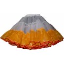 Petticoat orange Unterrock mit Organza und Tüll...