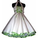 50er Jahre Brautkleid zum Petticoat Hochzeitskleid weiß Farbakzent wählbar