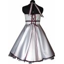 50er Jahre Brautkleid zum Petticoat Hochzeitskleid weiß Farbakzent wählbar