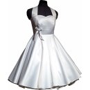 50er Jahre Brautkleid zum Petticoat Hochzeitskleid weiß Farbakzent wählbar