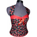 50er Petticoatkleid weiß rote Kirschen Tanzkleid...