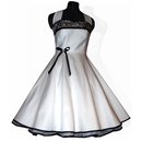 50er Jahre Brautkleid zum Petticoat Hochzeitskleid weiß...